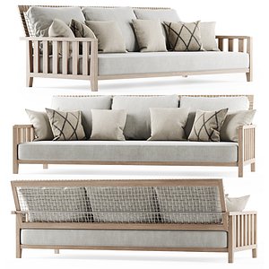 Three-seater garden sofa