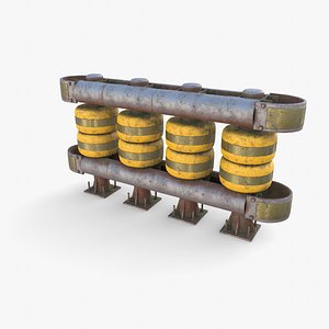 Tileable rolling barrier v1 weathered