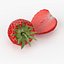 realistic strawberry real 3d model