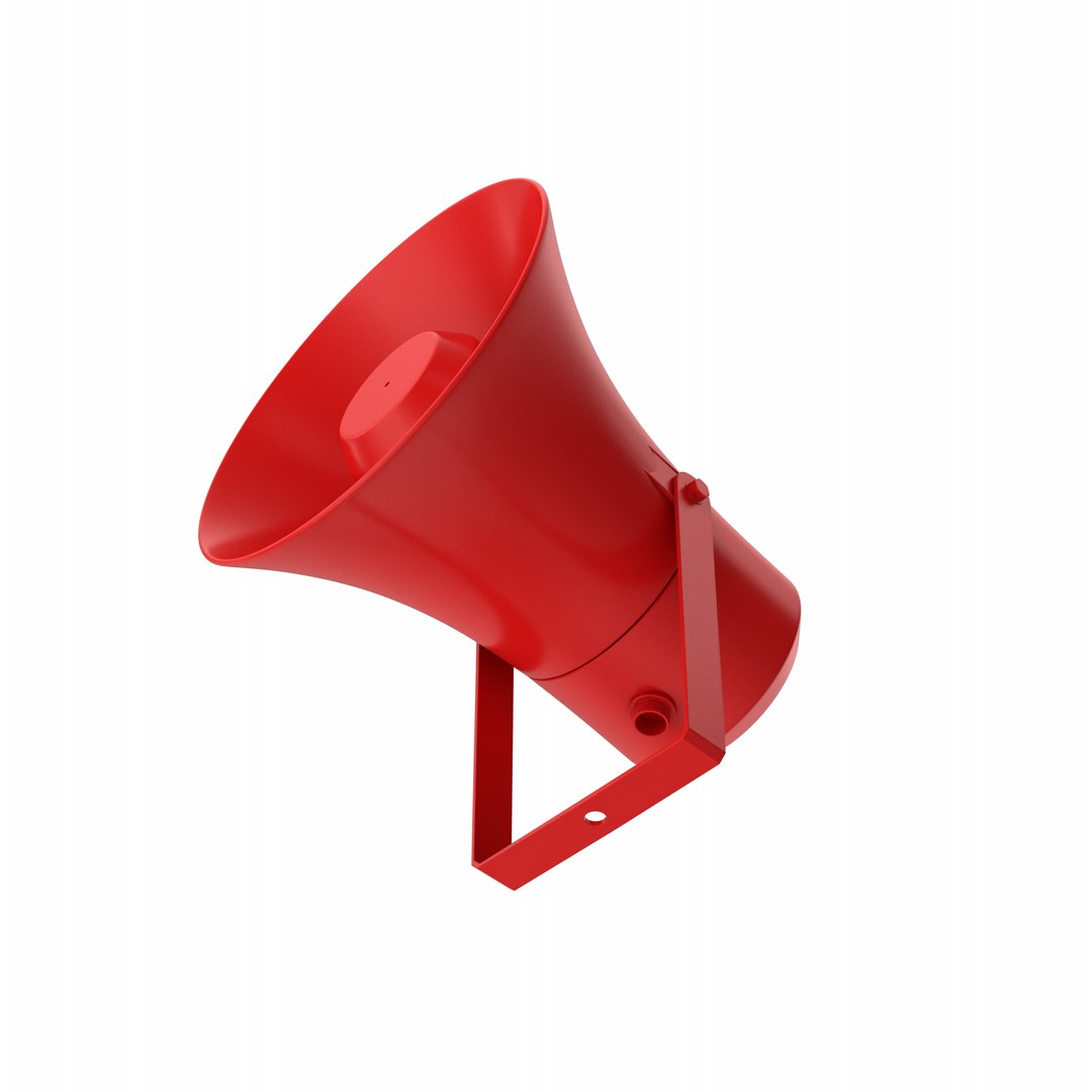 3D Model Red Megaphone - TurboSquid 2193402