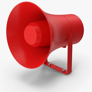 3D model Red Megaphone
