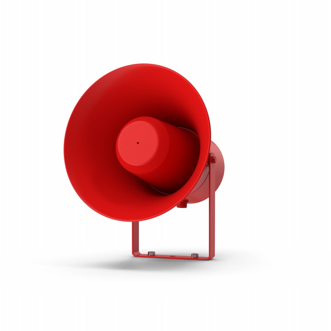 3D Model Red Megaphone - TurboSquid 2193402