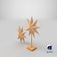Christmas Paper Stars Collection V1 3D