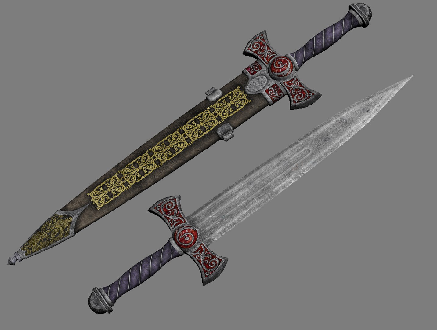 3d Fantasy Dagger