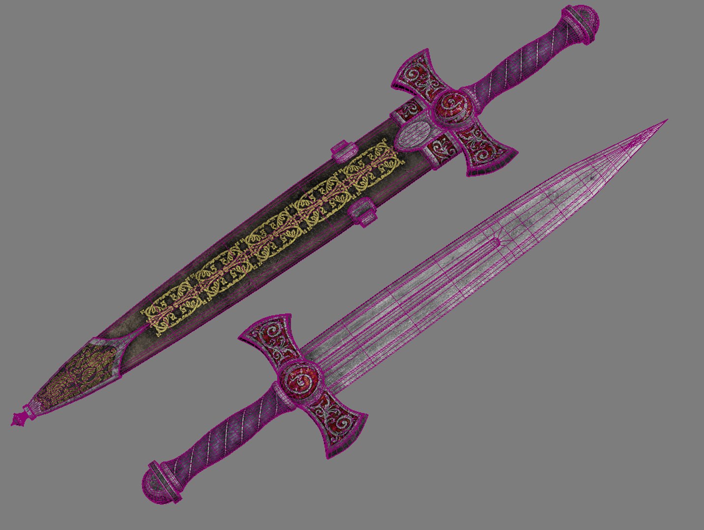 3d Fantasy Dagger