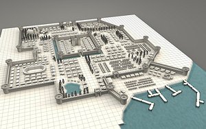 medieval city 3d model