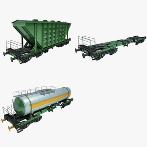 freight wagon 01 train 3d model
