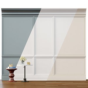 wall molding 2 boiserie 3D model