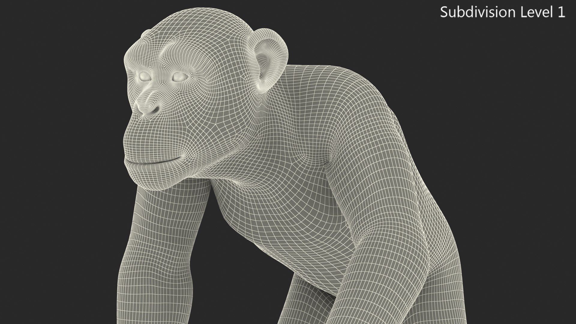 Walking Light Chimpanzee 3D - TurboSquid 1432255