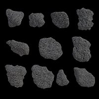 11 Realistic Meteorite Rocks Collection with 4K PBR Textures