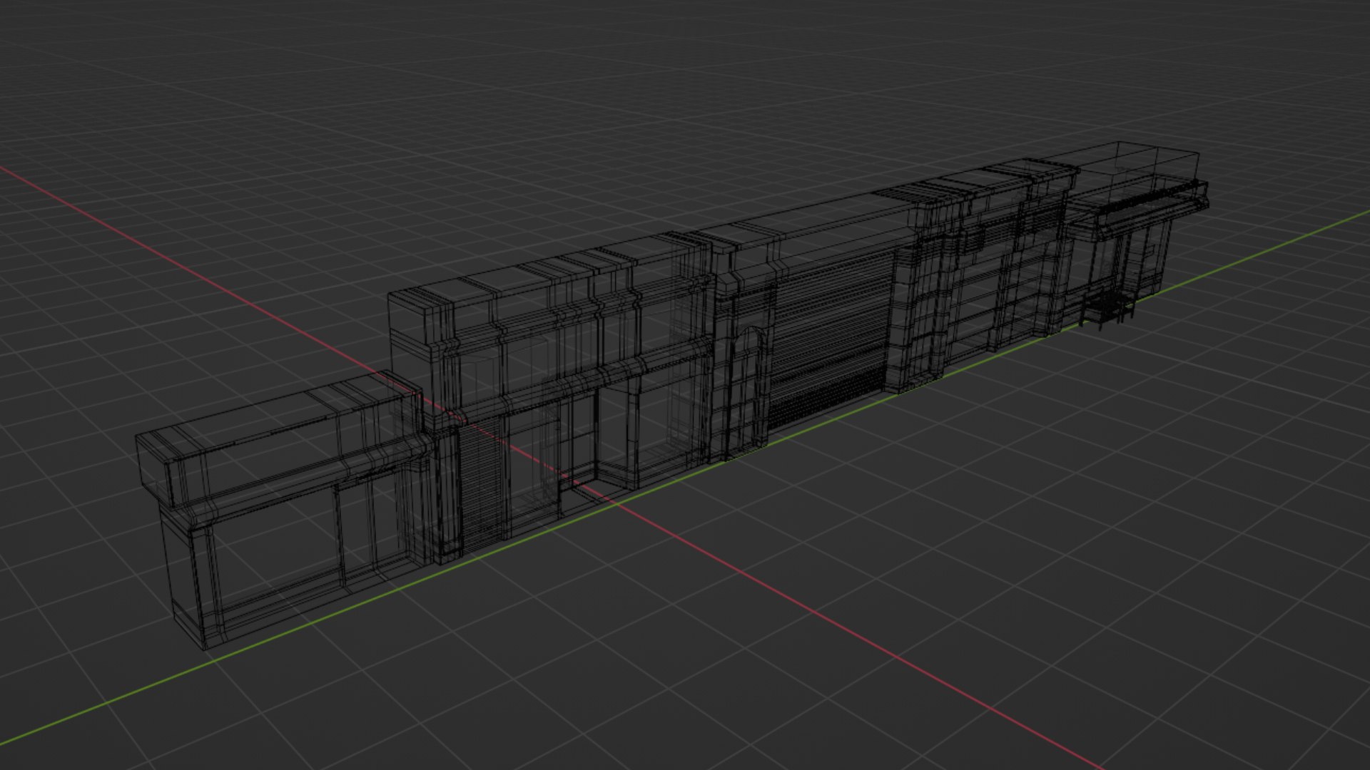 Store Fronts - 4 Pack 3D Model - TurboSquid 2093639