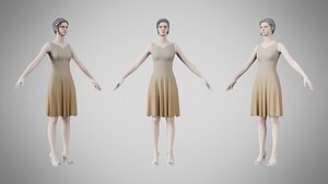 3D Dress 36 Grullo