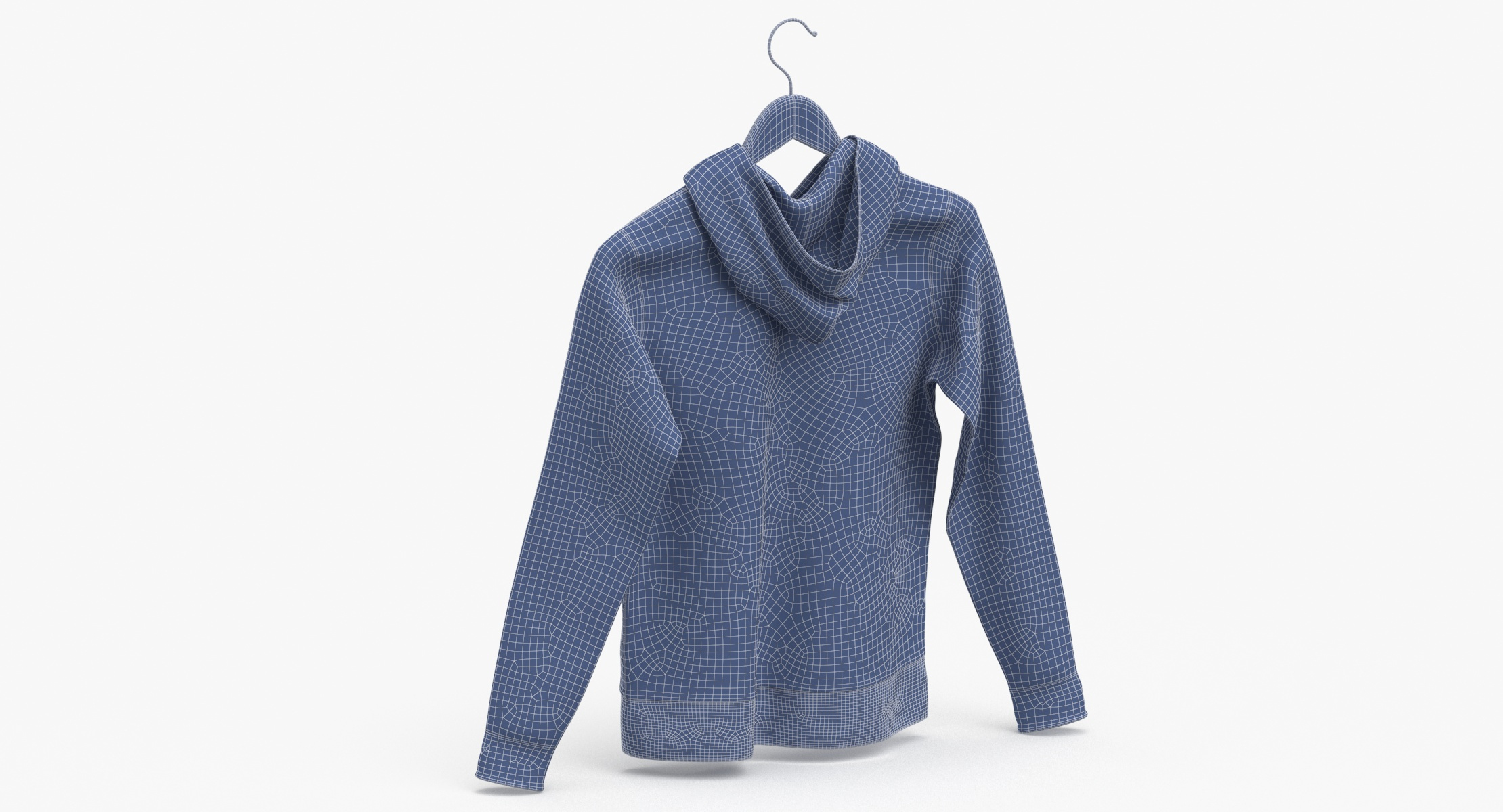 3D model Male Standard Hoodie Hanging on Hanger 50 Colors Pack