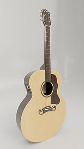 pbr guitar 3D model