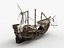 3D wrecked ship