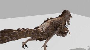 Deinonychus raptor made in Blender