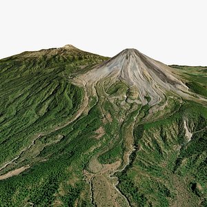 Volcan Nevado de Colima National Park Mexico 3D