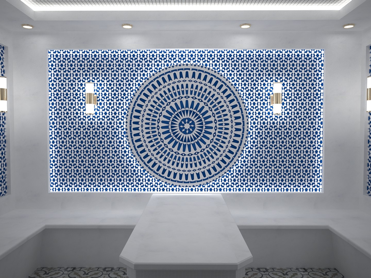 Interior Hammam 3d Max