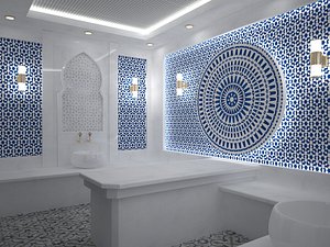 interior hammam 3d max