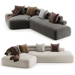 Rift sofa by Patricia Urquiola 3D model