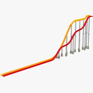3D model water slides