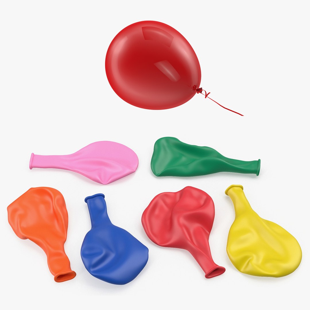 Balloon 3D Models Collection 3D model preview