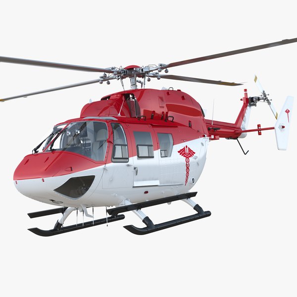 kawasaki bk 117 air ambulance 3D