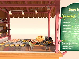 Avika Crepe Cart 3D model
