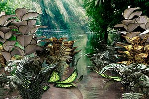 3D Set of plant tropic 4