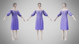 Dress 16 Ube With Design model