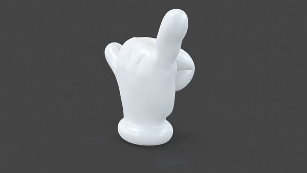 Cartoon hand shaka 3D model - TurboSquid 1713741