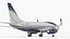Boeing 737-600 z wnętrzem przygotowanym do Cinema 4D