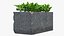 Cinder Block with Greenery