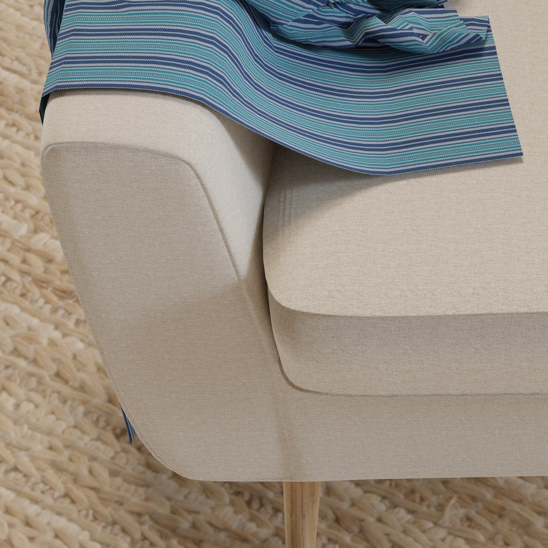 Accent Chair IKEA KLUBBFORS 3D model TurboSquid 2115077