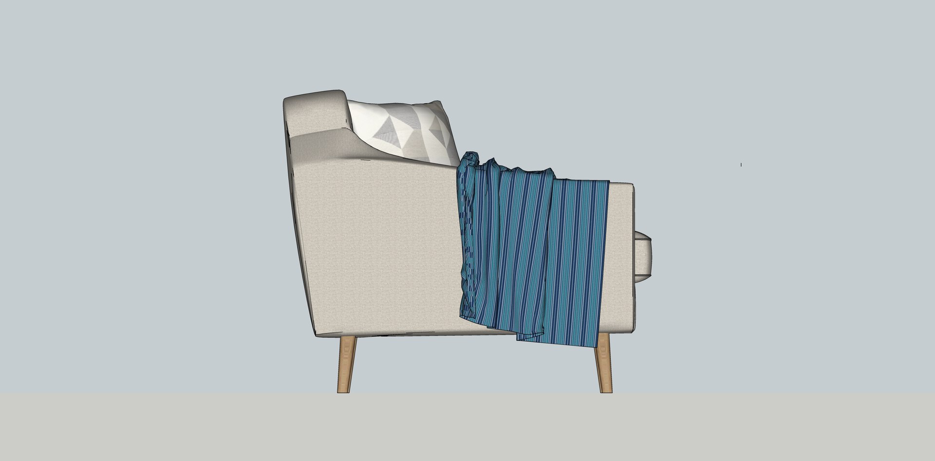 Accent Chair IKEA KLUBBFORS 3D model TurboSquid 2115077