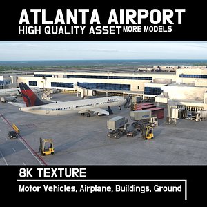 airport air atlanta 3D model