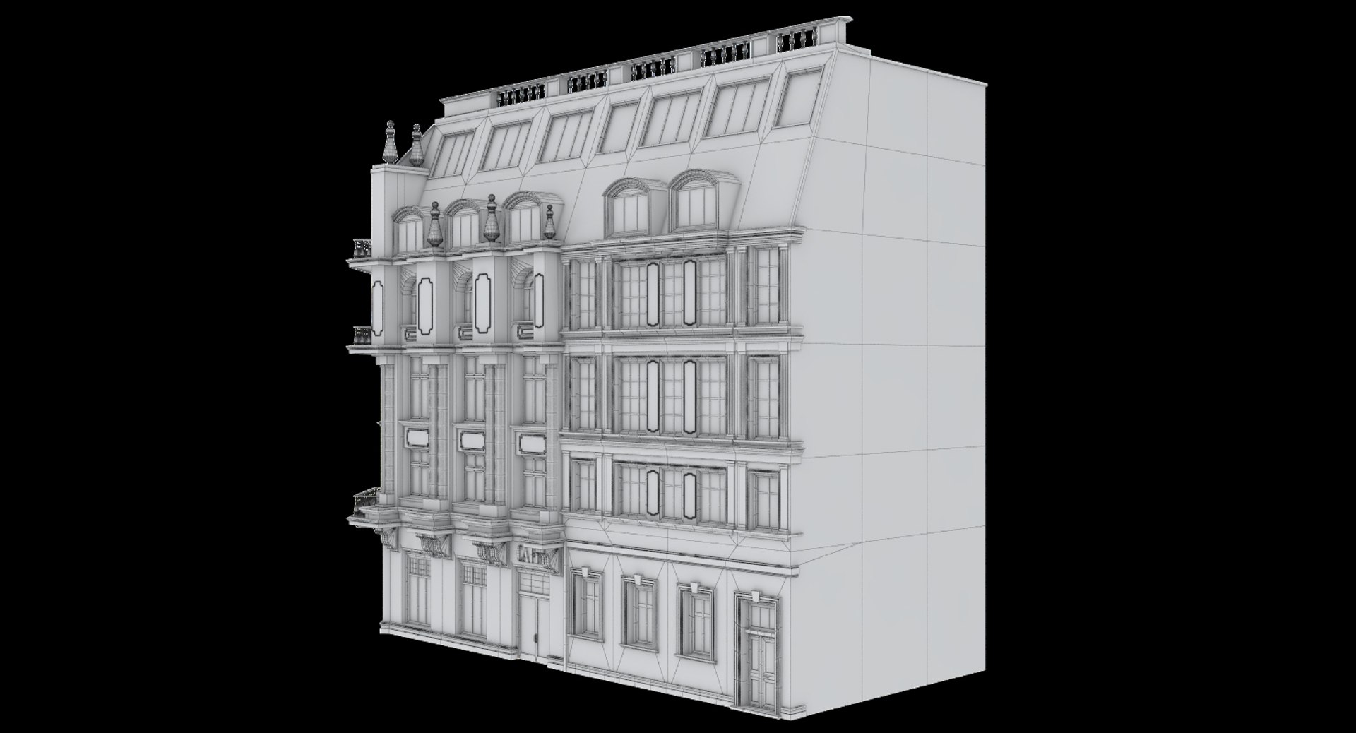 Facade Corner Tenement 3D Model - TurboSquid 1291310