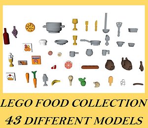 3D lego food