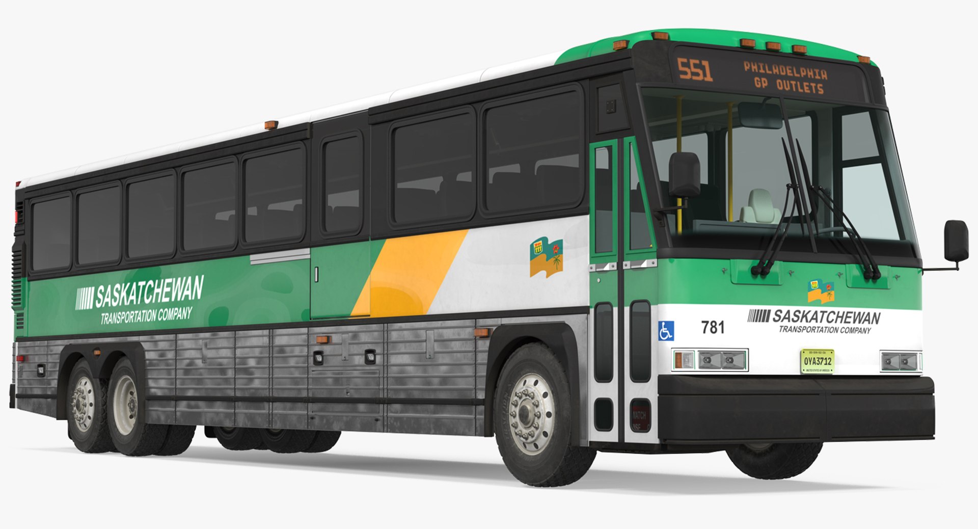Intercity Bus MCI 102DL3 3D model preview