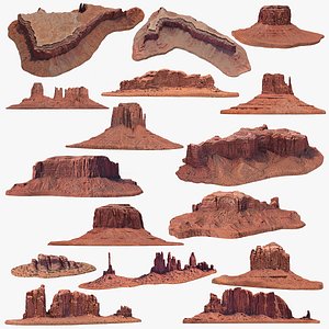 3D Sandstone Buttes Bundle