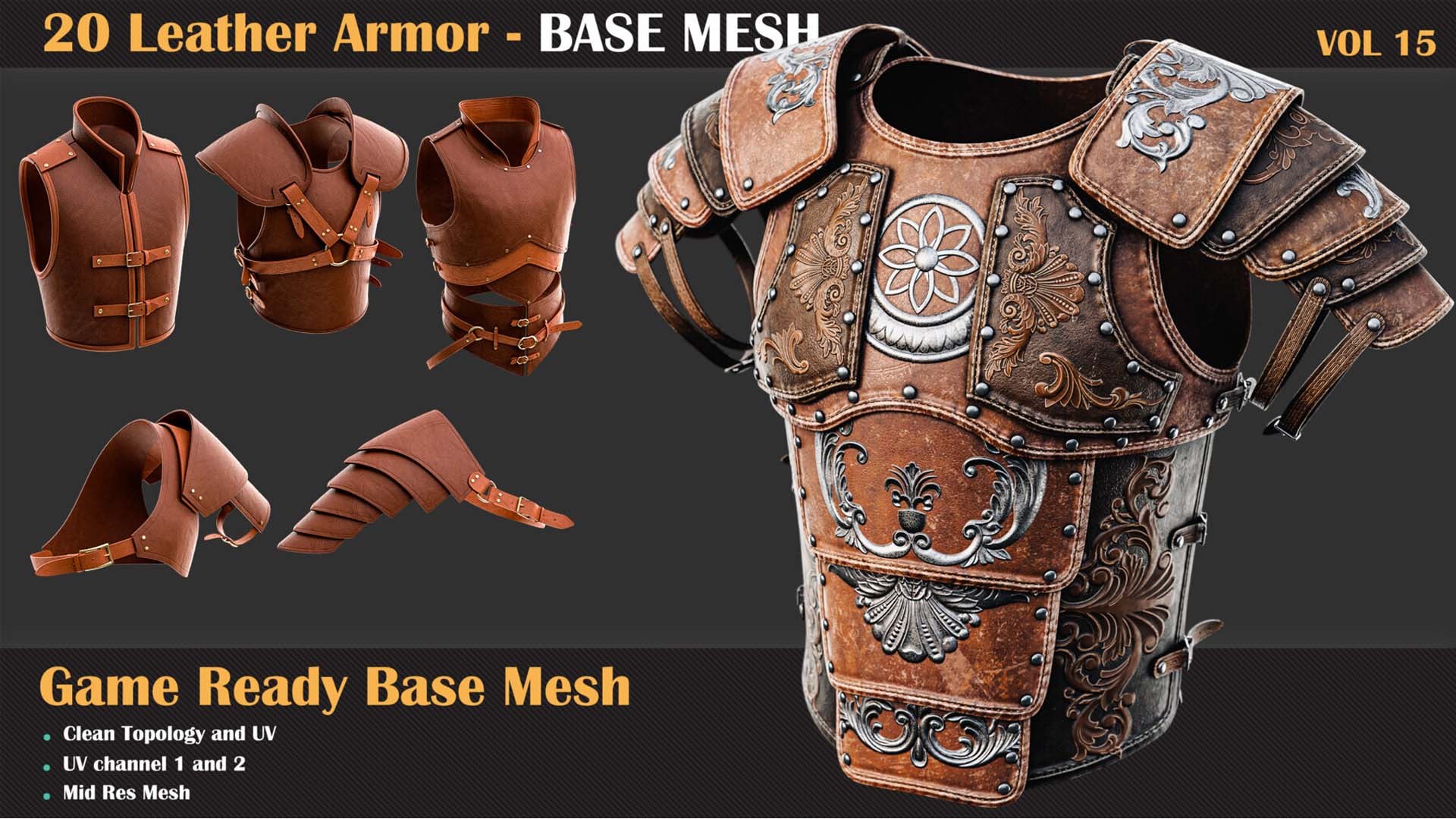 86 Armor Base Mesh Bundles 3D - TurboSquid 2252998