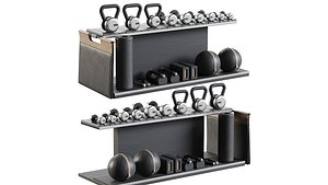 COMBO SET WITH GYM EQUIPMENT 3D