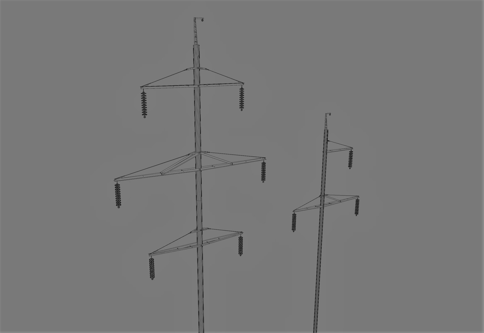 3D Model High Voltage Power Lines - TurboSquid 1794818