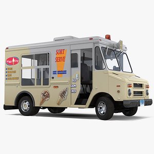 ice cream van rigged 3d max