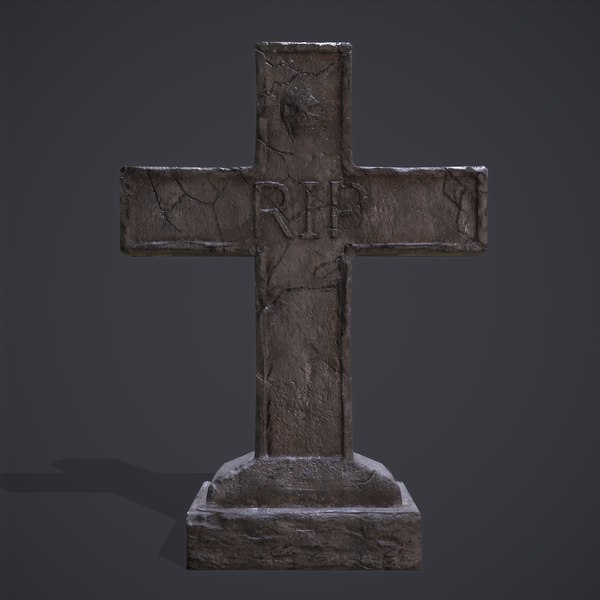 Rip 十字墓碑3d模型 Turbosquid