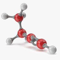 Butyne Molecular Model