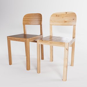Wooden Dining Chair in Wooden Finishes model