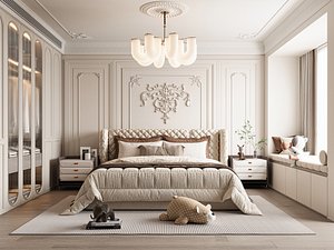 Modern bedroom 3D model