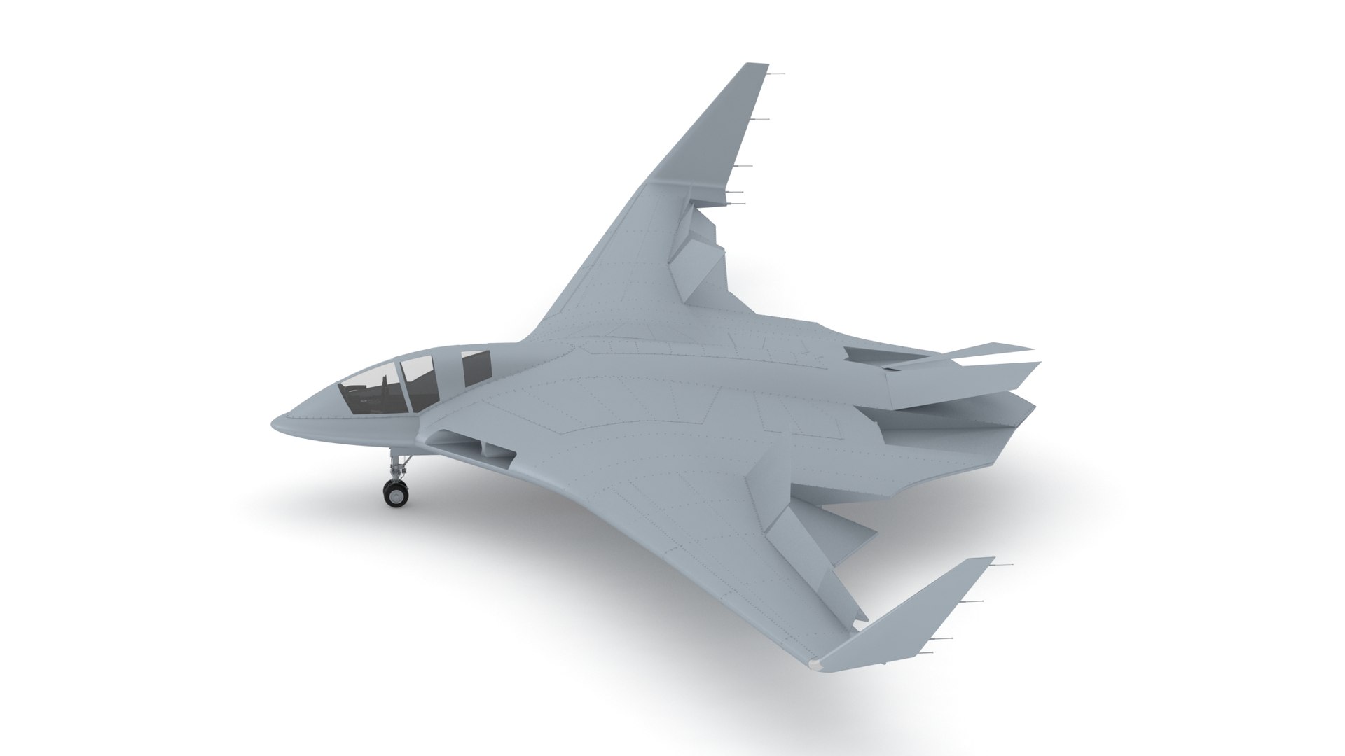 Tupolev PAK DA Low Poly PBR Realistic 3D - TurboSquid 2005378