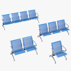 3D Waiting Chair Pack model
